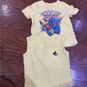 GAP baby Disney and Spider-Man marvel t-shirt Mickey Mouse